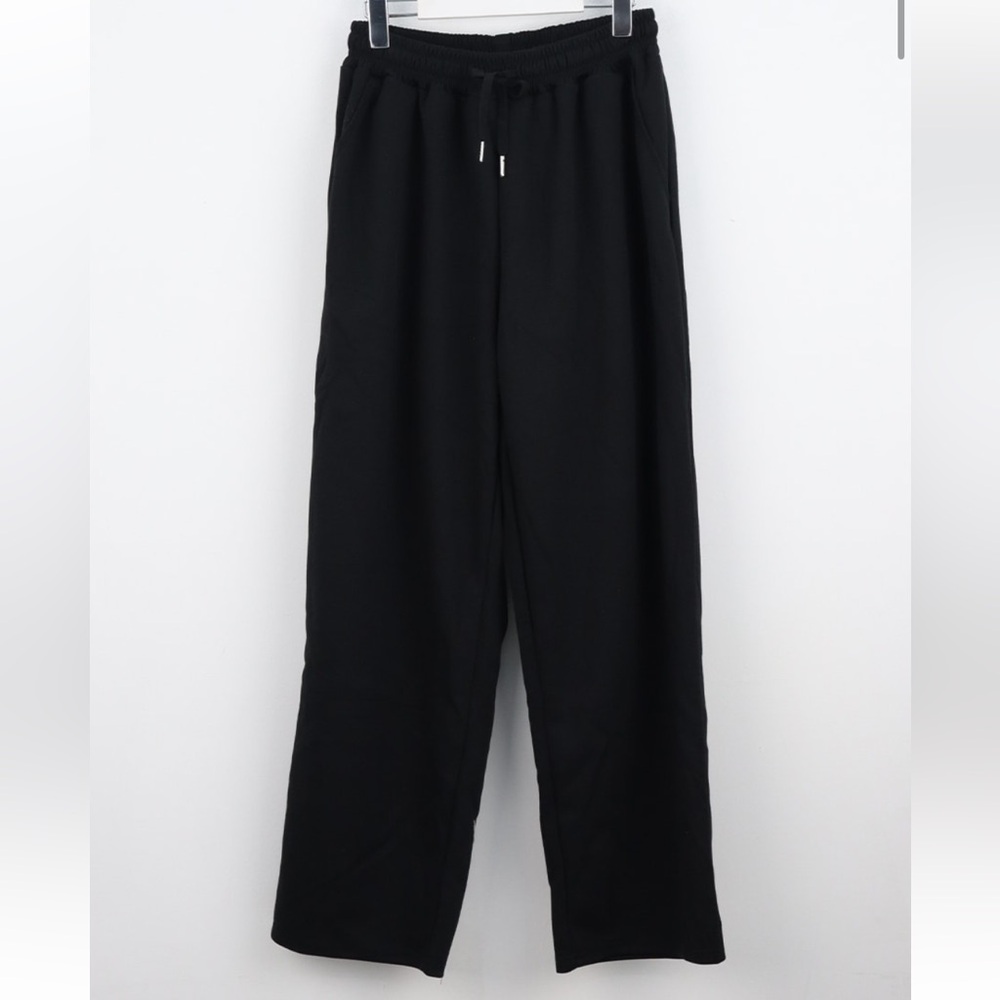 Wide Fit Sweatpants Black